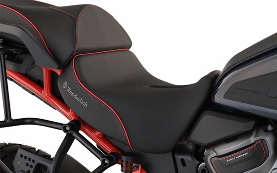 Fahrer Sitzbank AKTIVKOMFORT - schwarz-rot - hoch - Bild 1