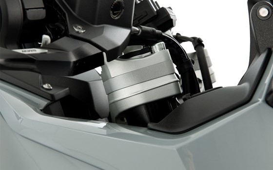 Lenkererhöhung ERGO R 1300 RS mit original BMW Navi - silber - 15mm - Bild 1