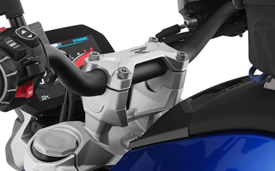 Lenkererhöhung ERGO R 1300 R für Modelle ohne BMW Navi - silber - 25mm - Bild 1