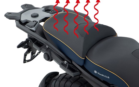 Beifahrer Sitzbank AKTIVKOMFORT Smart Plug & Play R 1300 GS - imperialblau-gold - Queens-Edition - Standard - Bild 1