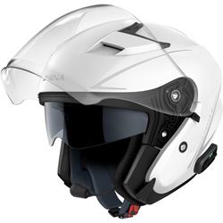 Helm SENA Outstar S smart, weiß glänzend, Gr. M, 59-60cm Jethelm