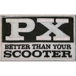 Aufnäher mit Motiv "PX-Better than your scooter"