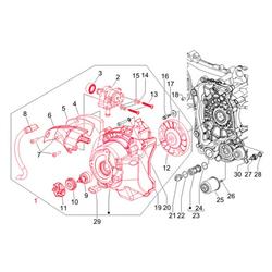 Wasserpumpenwelle PIAGGIO für Vespa GTS/GTV/GT/GT L 125-200ccm 4T LC
