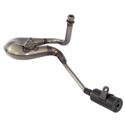 Rennauspuff GIANNELLI Vintage, Stahl schwarz, Farbe (ESD): schwarz für LML Star/Star Deluxe 200 4T