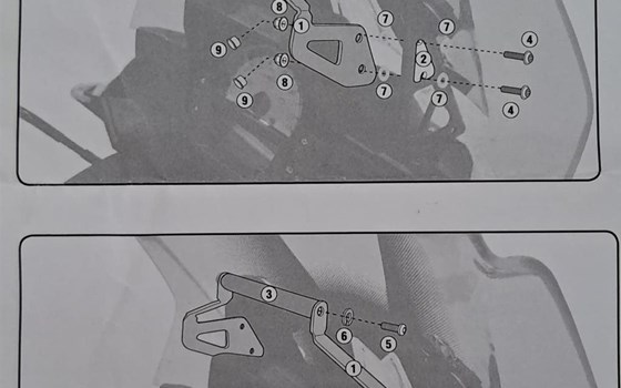 Navi Windschild-Halterung für Versys - Bild 2