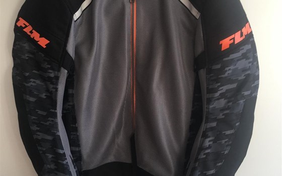 FLM Ram Air Textiljacke schwarz/grau 3XL - Bild 1