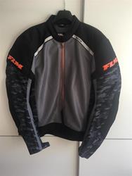 FLM Ram Air Textiljacke schwarz/grau 3XL