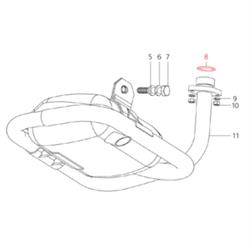 Dichtung LML Auslass (d) 5,3mm, SF514-0267 für LML Star 125-150 4T/Star Deluxe 125-150 4S/Speedy