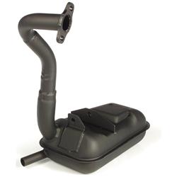 Rennauspuff SITO Plus, Stahl schwarz für Vespa PK80-125 S/PK100-125XL/PK125/ETS/N/XL2