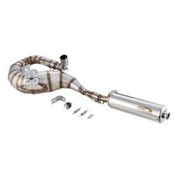 Rennauspuff SIP Performance 2.0, Edelstahl unlackiert, Dämpfer: Edelstahl Farbe (ESD): silber für Vespa P80-150X/PX80-150 E/Lusso/'98/MY/Cosa 1