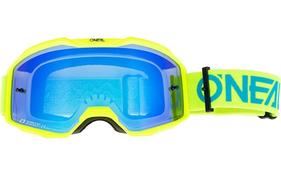 B-10 Goggle Solid V.24 neon yellow - radium blue - Bild 2