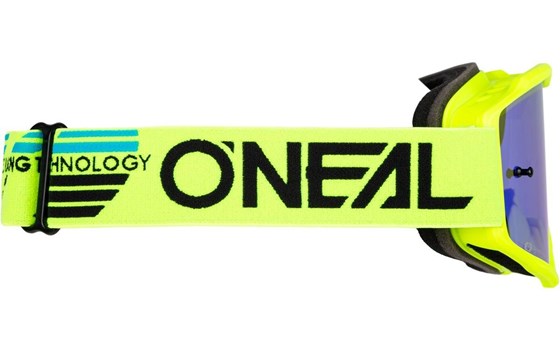 B-10 Goggle Solid V.24 neon yellow - radium blue - Bild 4