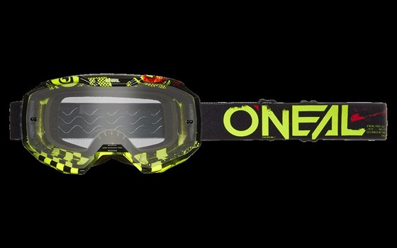 B-10 Goggle Attack V.24 black/neon yellow - clear - Bild 1