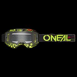 B-10 Goggle Attack V.24 black/neon yellow - clear