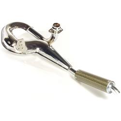 Rennauspuff SIMONINI, Stahl chrom, Dämpfer: Carbon/Polyamid Farbe (ESD): carbon für Vespa T5