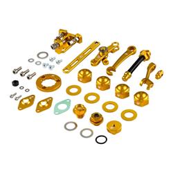 Muttern-Hebel-Stellkit-Bleche SP Developments, Seilzug Kupplung/Gang/Bremse für Lambretta 125 DL/GP/150 DL/GP/200 DL/GP