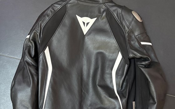 Lederkombi Giubbotto Pelle ASSEN LEATHER JACKET  948 BLACK/BLACK/WHITE 13 54 PZ - Bild 3