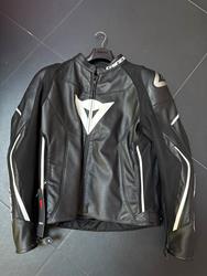 Lederkombi Giubbotto Pelle ASSEN LEATHER JACKET  948 BLACK/BLACK/WHITE 13 54 PZ