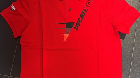 DC SPEED RED POLO-SHIRT XL
