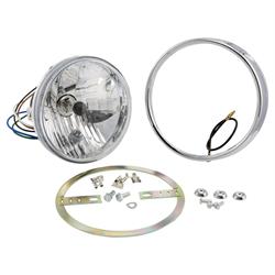 Scheinwerfer JOCKEY'S BOXENSTOP Klarglas H4 rund für Lambretta 125 LI 3°/150 LI 3°