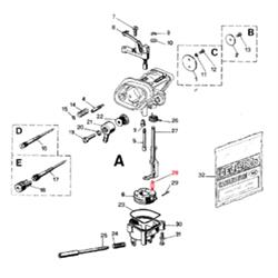 Schwimmernadel DELL'ORTO, für Vergaser PHBG/SHB, B11668