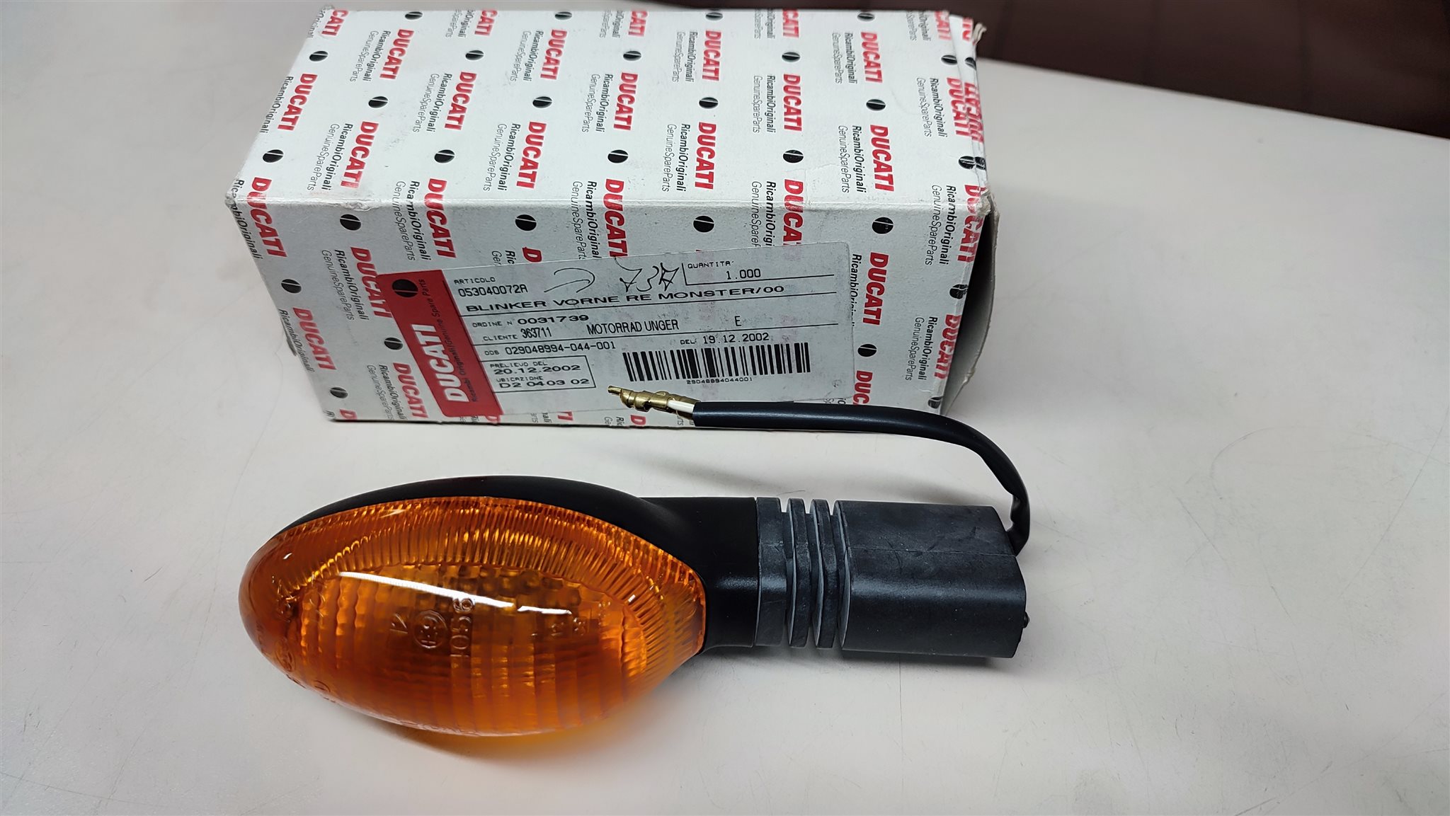 Blinker vorn rechts / hinten links