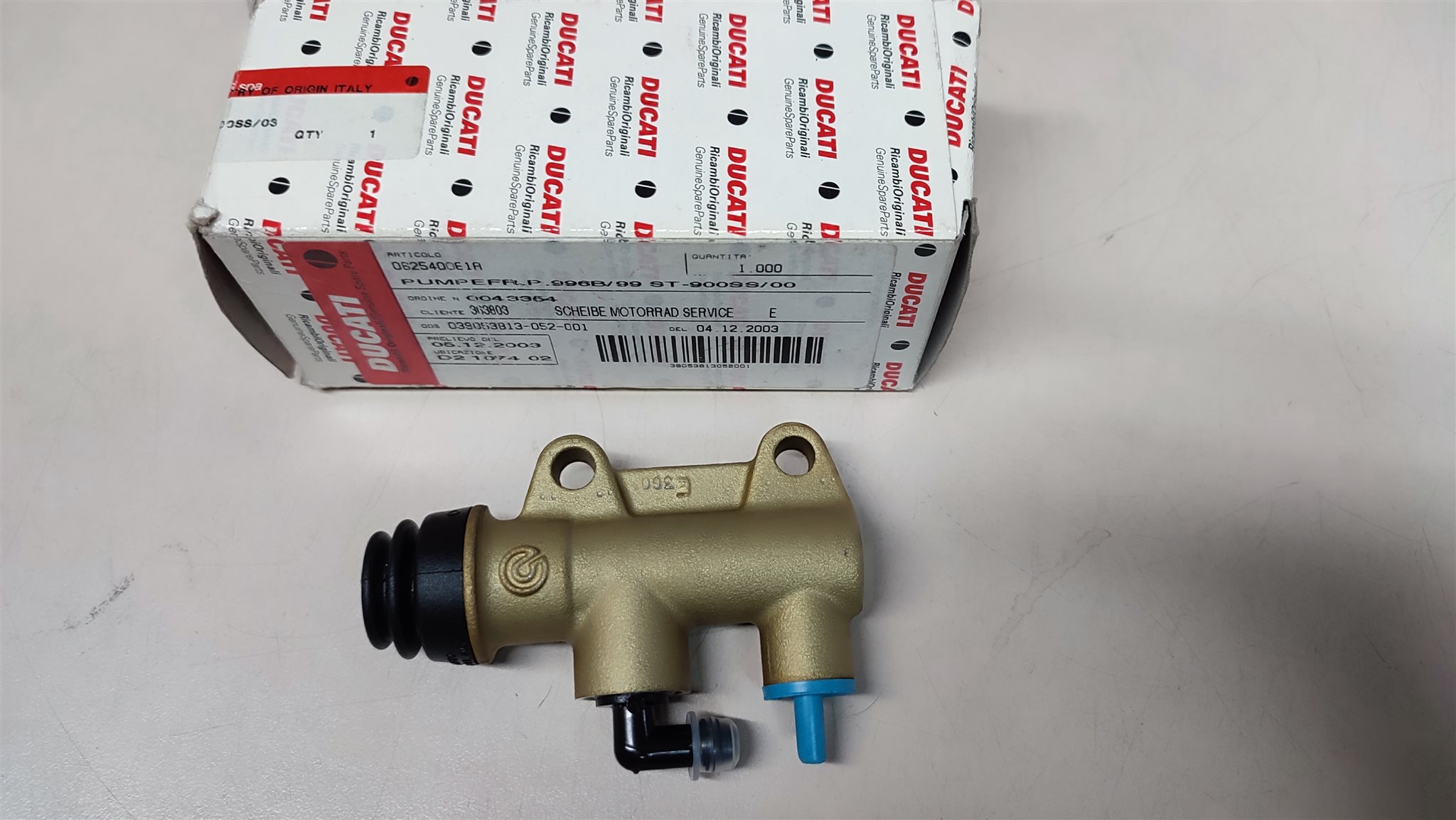 Brembo Fußbremszylinder für Ducati gold 40 mm