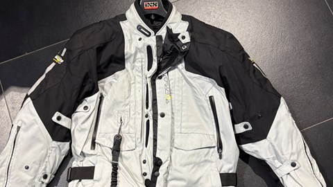 Touring Jacke B grau-schwarz 2XL
