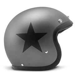 Helm DMD RETRO Star Grey, grau matt, Gr. XL, 59-60cm Jethelm