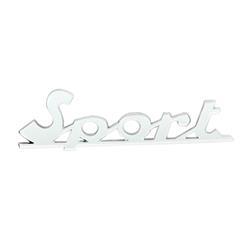 Schriftzug "Sport" Beinschild vorne für Vespa 100 (UK) / Sport (US)
