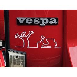 Aufkleber mit Motiv Vespa Motorroller