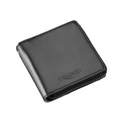 QUADRATISCHE GELDBÖRSE MIT REISSVERSCHLUSS AUS LEDER