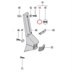 Grundplatte LML, Emblem, Kaskade, C-3718282 für Vespa PK50-125 XL/XL2/PX80-200E/Lusso/'98/T5