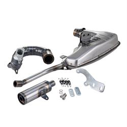 Rennauspuff Clubsport Silent, Stahl klarlackiert für Lambretta 125 LI/LIS/DL/GP/150 LI/LIS/SX/DL/GP/175 TV 2°-3°/200 TV/SX/DL/GP