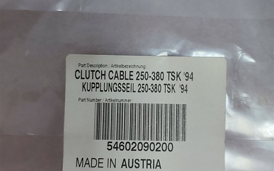 KUPPLUNGSSEIL / KUPPLUNGSZUG KTM 250 - 380 TSK 1994  - Bild 2