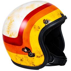 Helm 70´S Dirty 3 Bands, ivory/orange, Gr. XL, 61-62 Jethelm