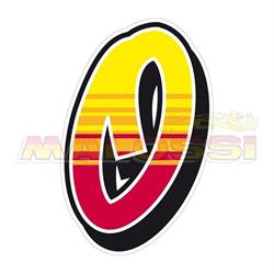 Aufkleber MALOSSI mit Motiv Startnummer "2", by ENKO4