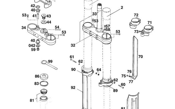 Gabel Gleitschutz links und rechts lila - Bild 4