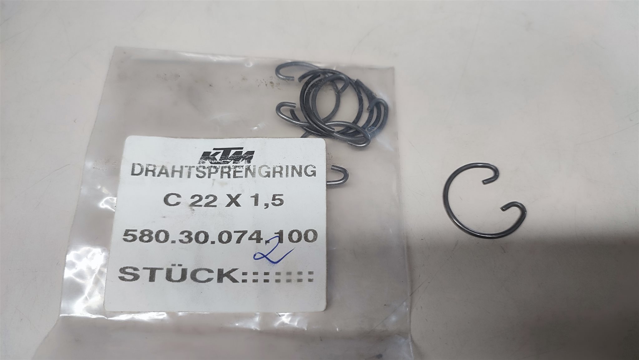 Drahtsprenging C 22 x 1,5