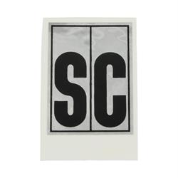 Schriftzug "SC" Kotflügel hinten 140341 für PIAGGIO CIAO SC 50ccm 2T AC