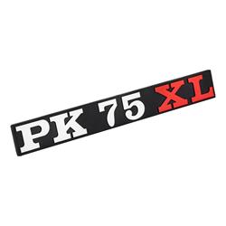 Schriftzug "PK 75 XL" Seitenhaube links für Vespa PK 75 XL
