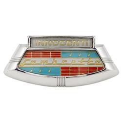Emblem "INNOCENTI Lambretta" Kaskade 19250071 - 19950069 für Lambretta 125 LI 3°/LIS (-'67)/150 LI 3°/LIS (-'67)/SX (-'67)/175 TV 3°/200 TV/SX (-'67)