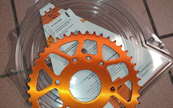 Aluminium Kettenrad orange 44 Zähne - Bild 2