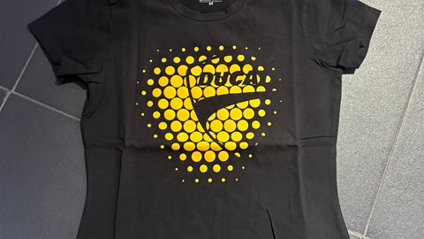 T-SHIRT CUORE GELB DAMEN 