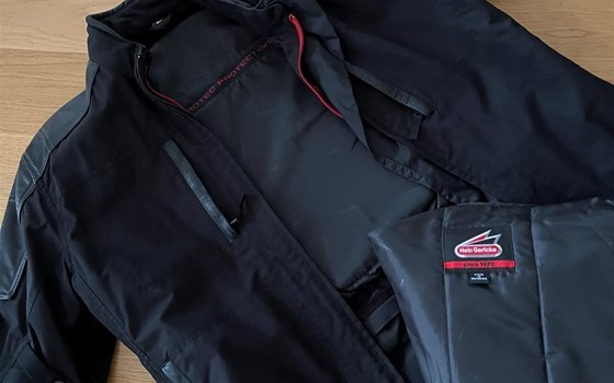 Hein Hein Gericke Leder Motorradjacke mit Innenweste - Bild 3