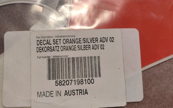 Dekorsatz orange / silber Adventure - Bild 3