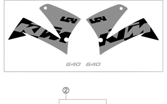 Dekorsatz KTM 640 SM - Bild 3