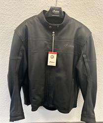 Herren Lederjacke Beckmann, Schwarz, Größe XXL