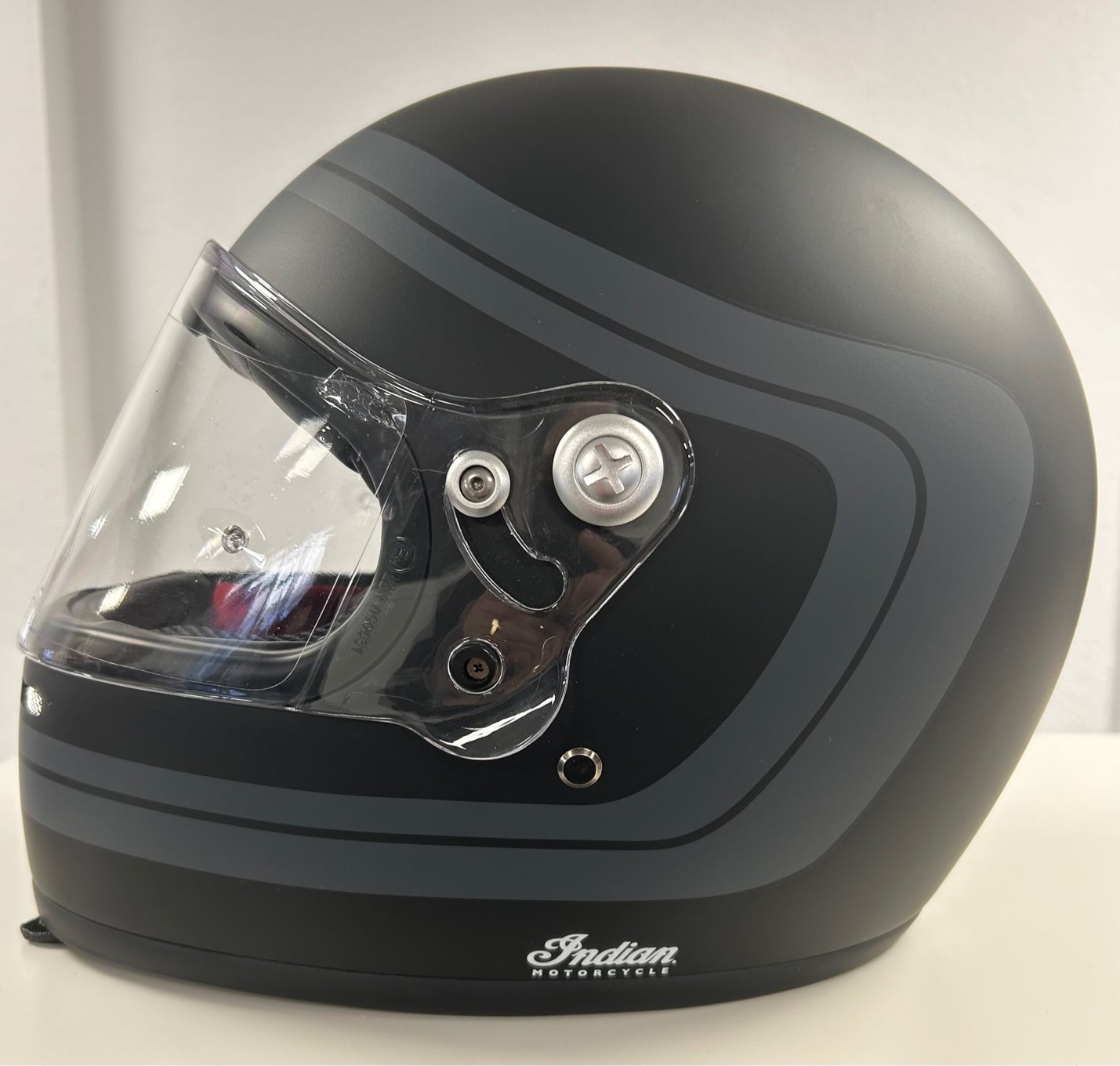 Indian Helm Matte Stripe, verschiedene Größen vorrätig