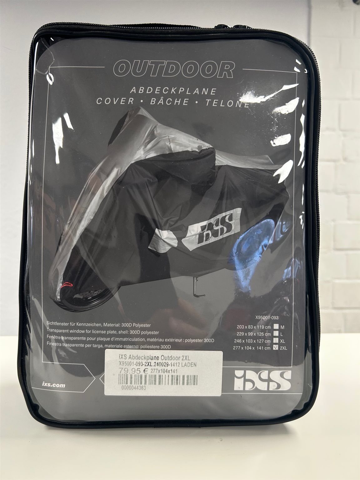 Motorradabdeckplane in 2XL